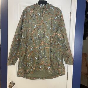 HKM Allure ladies' lightweight rain jacket with a horse-bit pattern - XL